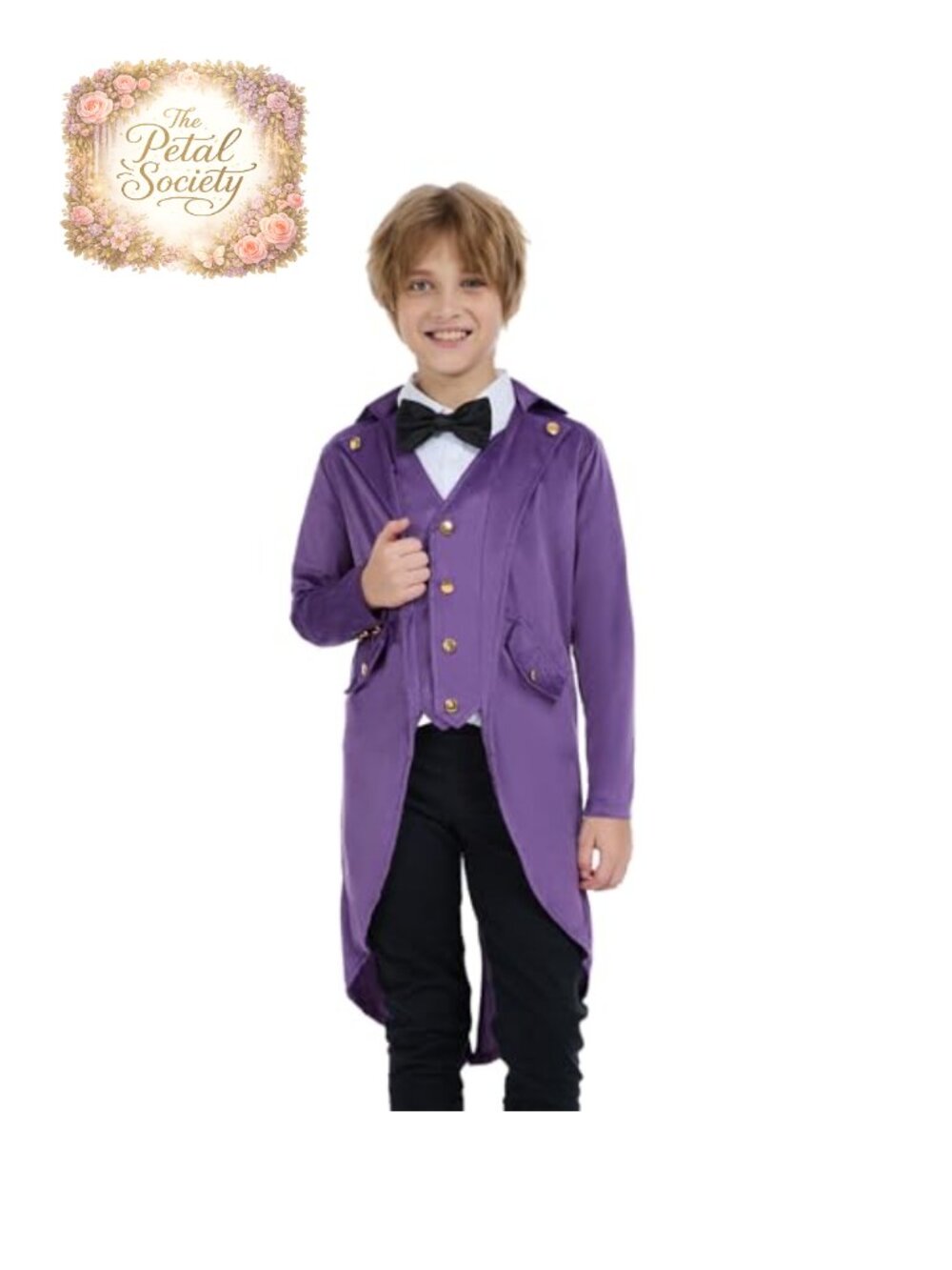 Boys Steampunk Tailcoat Jacket Medieval Halloween Costume
